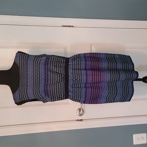 LOFT Petite Silk Colorful Dress